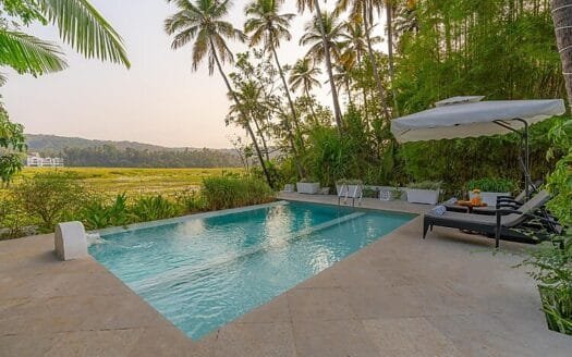 4 BHK Luxury Villa in Siolim: Field Views