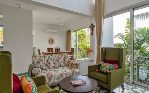 Cozy 2 BHK Duplex with Terrace in Siolim | El Tesoro